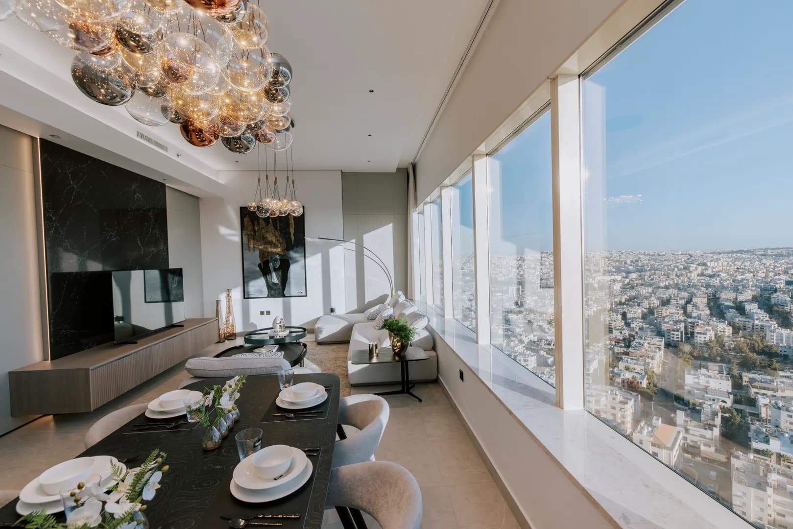 Floor-to-Ceiling Amman Views