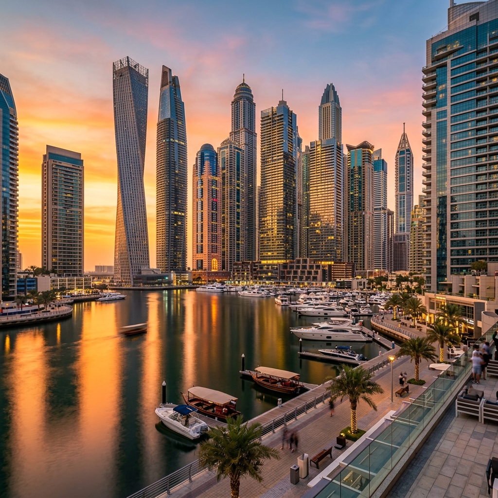 Dubai UAE Skyline
